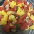 葉月優希's cooksnap of when they made ☆トマトと柿のイタリアンサラダ☆.
