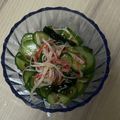 Reo14☆'s cooksnap of when they made 即席◎きゅうりワカメのカニカマ中華和え.