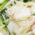 ななみん ママ★★'s cooksnap of when they made 鶏鍋 スープ美味しいキャンプ飯 キャベツ.