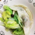 さおりらっくま's cooksnap of when they made 簡単鍋で煮るだけ！水餃子の鶏ガラスープ.