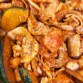 chulita5's cooksnap of when they made 豚肉とかぼちゃのキムチ炒め.
