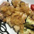 moon10's cooksnap of when they made 鶏ももステーキ 玉ねぎソース.