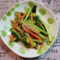 ペキのリリー's cooksnap of when they made エコ！カリフラワーの茎と人参のきんぴら.