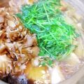 bigflowers's cooksnap of when they made かじきまぐろでねぎま鍋.