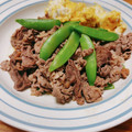 ♪choko♪'s cooksnap of when they made 絹さやと牛肉の炒め物.