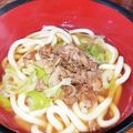 Mie（みぃ）'s cooksnap of when they made 甘辛お肉ののったおうどん〜♪.