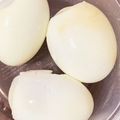 Necola's cooksnap of when they made エアフライヤーでゆで卵(焼き卵).