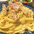 休日料理男子です's cooksnap of when they made プチ贅沢生クリーム＆全卵濃厚カルボナーラ.