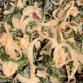 Blue's cooksnap of when they made 新たまねぎとワカメのおかか梅マヨサラダ.