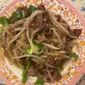 チロチロル's cooksnap of when they made 牛肉とピーマンともやしでチンジャオ☆.