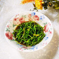 ♪としクック♪'s cooksnap of when they made 豆苗のしょうが炒め.