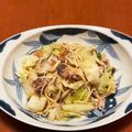 れいちゃんず♪'s cooksnap of when they made エノキでかさ増し♡鯖缶の和風きのこパスタ.
