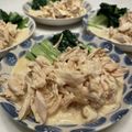 akitakomac's cooksnap of when they made 鶏ささみともやしの胡麻ダレサラダ♫.