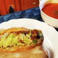 ダッフィーニーうに's cooksnap of when they made ◇残り物で！簡単カツトーストサンド◇.