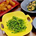 cra's cooksnap of when they made レンジで簡単！さっぱり豆苗のゴマポン和え.