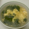 ひなのぉと's cooksnap of when they made 簡単　ふわふわ卵のワカメスープ.