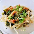 azbjbn's cooksnap of when they made レンジであと1品☆海苔もやしキムチ.