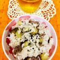 ★kokomama★'s cooksnap of when they made 簡単炊飯器でホクホクさつま芋ご飯お肉入り.