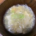 ゆりはるみ♡'s cooksnap of when they made トロトロ♪豆腐とえのきのかき玉スープ.