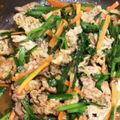 miiko大好き's cooksnap of when they made 豚肉とニラとにんじんの味噌炒め.