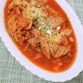 かわゆう1211's cooksnap of when they made 白菜とさば缶のピリ辛トマト煮込み.