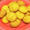 MCRNNN's cooksnap of when they made ハロウィンに＊型不要＊かぼちゃクッキー.