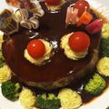 LayuLumi's cooksnap of when they made 記念日や誕生日に！ハンバーグケーキ.