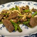 まいつか's cooksnap of when they made 牛肉、キノコ、シシトウの醤油炒め.