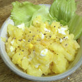 Konpt's cooksnap of when they made ゆで卵とポテトと揚げ玉の青のりマヨネーズ.