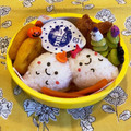 hime's cooksnap of when they made 幼稚園年少　ハロウィンおばけ　お弁当.