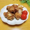 ルパンのかあさん☆彡's cooksnap of when they made 柔らかジューシー♪塩麴にんにく唐揚げ.