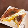 ガチャピンガール3's cooksnap of when they made フライパンで作る♪キャベツナホットサンド.