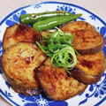 ❀まいねこ❀'s cooksnap of when they made 焼くだけ簡単☆丸なす生姜焼き.