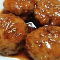Ran6312's cooksnap of when they made 鶏ひき肉と豆腐・キノコの照り焼きつくね☆.