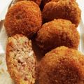 りぃーしゃ's cooksnap of when they made 油フライパン1cm！キャベツ☆メンチカツ.