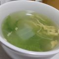 fu♪♪'s cooksnap of when they made 白菜のかき玉子スープ.