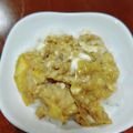 なまちょこれいと's cooksnap of when they made 余った鰻のタレでこってりあま〜い卵丼.