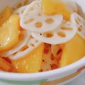 umi☆neco's cooksnap of when they made 柿・れんこん・きゅうりのハニーマリネ♪.