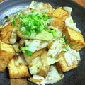 ちーまぐ's cooksnap of when they made 厚揚げとキャベツの海苔佃煮マヨ炒め.
