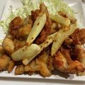 まめ郎's cooksnap of when they made 油っぽくなくてヘルシー★「焼き」からあげ.