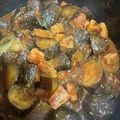 toshio39's cooksnap of when they made ●茄子と厚切りベーコンのトマト煮込み●.