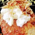 私市ビッキーズ津門巳's cooksnap of when they made ポテサラハンバーグ丼.