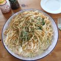 鳩と子羊's cooksnap of when they made 絶品パスタ☆海老のクリームチーズソース.