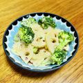 ねっちゃんっ's cooksnap of when they made 蓮根とブロッコリーの梅マヨサラダ.