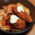チコリママ's cooksnap of when they made 絶品！旬の牡蠣フライでトマトパスタ.