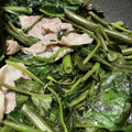 ﾌﾞﾚﾝﾀﾞ's cooksnap of when they made ✿空心菜と豚肉のガーリック塩炒め✿.