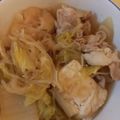 クックT2ODK4☆'s cooksnap of when they made 麺つゆで簡単 豚バラと白菜のすき焼き風.