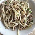 aui_s's cooksnap of when they made もやしとひき肉のオイスターマヨ炒め.