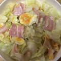 かおり♡♡♡'s cooksnap of when they made ♪キャベツとベーコンとゆで卵サラダ♪.