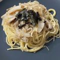 やまがあ's cooksnap of when they made 麺つゆで簡単！キノコたくさん和風パスタ.